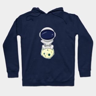 astronaut and moon Hoodie